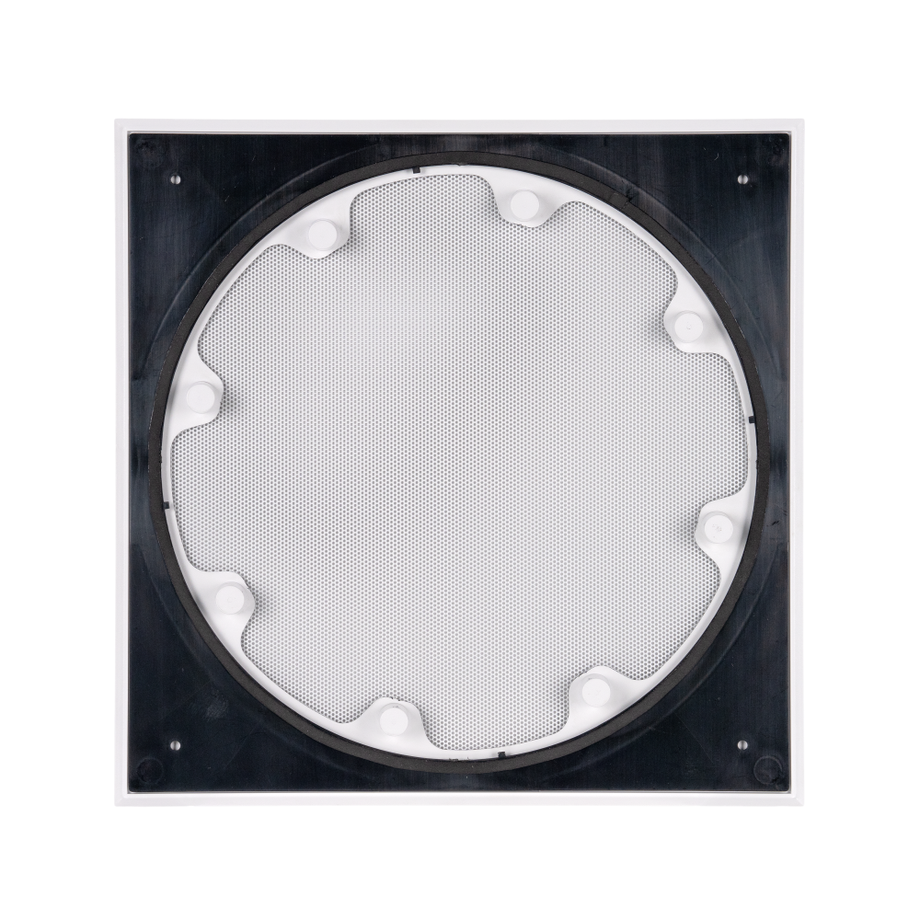 8" SQUARE ADAPTER W/ XPC MICRO TRIM GRILLE FOR VXXT AND VXQ 8" IN-CEILING - WHITE (1 PAIR)