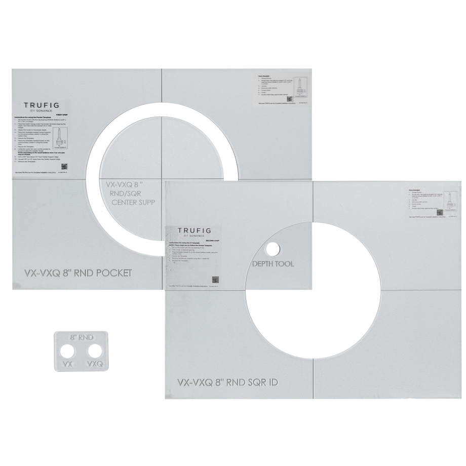 TRUFIG ROUTER TEMPLATE FOR VX-VXQ 8" ROUND
