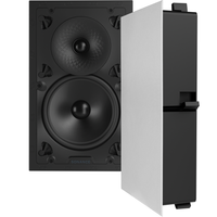 VX82 8" RECTANGLE IN-WALL SPEAKER W/ WHITE MICRO TRIM GRILLE (1 PAIR)