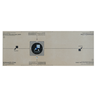 THINLINE 5/8" ROUND GYPSUM MOUNTING PLATFORM W/ BPS6 THINLINE SUB KIT