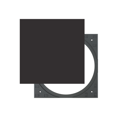 PS-C63/P63 SQUARE ADAPTER W/ GRILLE BLACK (1 PAIR)