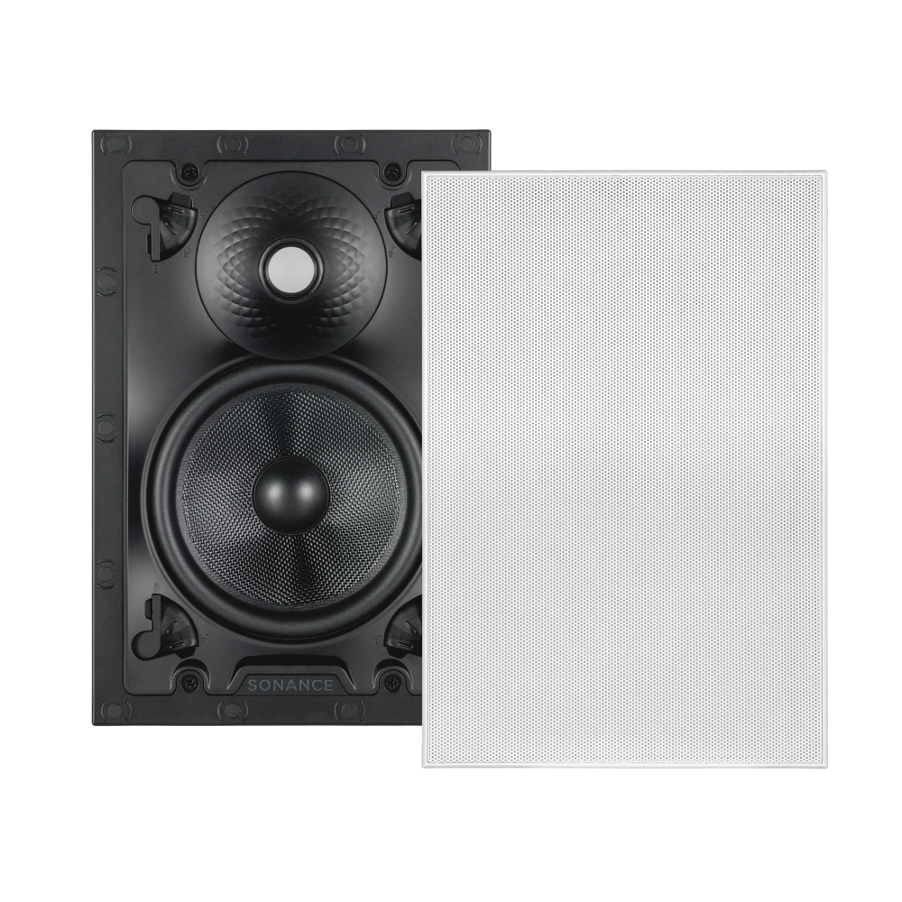 VX66 SST 6" RECTANGLE SINGLE STEREO SPEAKER W/ WHITE MICRO TRIM GRILLE (1 EACH)
