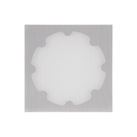 6" SQUARE ADAPTER W/ XPC TRIMLESS GRILLE FOR VXXT AND VXQ 6" IN-CEILING - WHITE (1 PAIR)