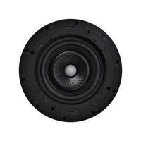 VX66R 6" ROUND IN-CEILING SPEAKER W/ WHITE MICRO TRIM GRILLE (1 PAIR)
