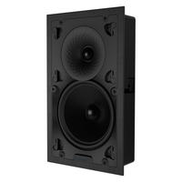 VX82 8" RECTANGLE IN-WALL SPEAKER W/ WHITE MICRO TRIM GRILLE (1 PAIR)