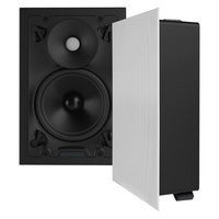 VX66 6" RECTANGLE IN-WALL SPEAKER W/ WHITE MICRO TRIM GRILLE (1 PAIR)