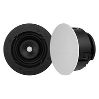 VX66R 6" ROUND IN-CEILING SPEAKER W/ WHITE MICRO TRIM GRILLE (1 PAIR)