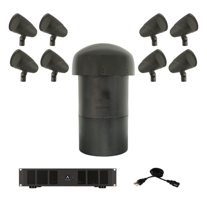 LS4T SAT/LS12T SUB - 8.1 LANDSCAPE SYSTEM W/ SONAMP DSP 2-750 MKIII (KIT)
