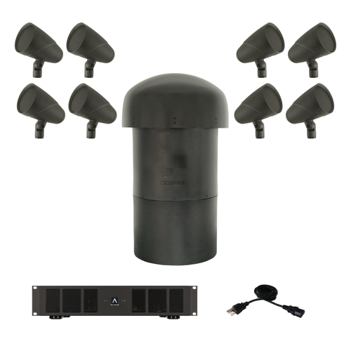LS4T SAT/LS12T SUB - 8.1 LANDSCAPE SYSTEM W/ SONAMP DSP 2-750 MKIII (KIT)