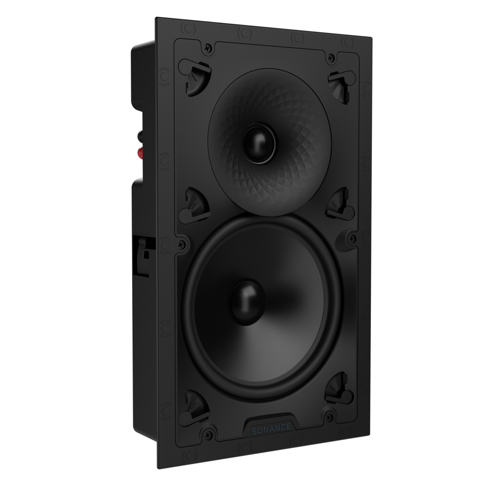 VX82 8" RECTANGLE IN-WALL SPEAKER W/ WHITE MICRO TRIM GRILLE (1 PAIR)