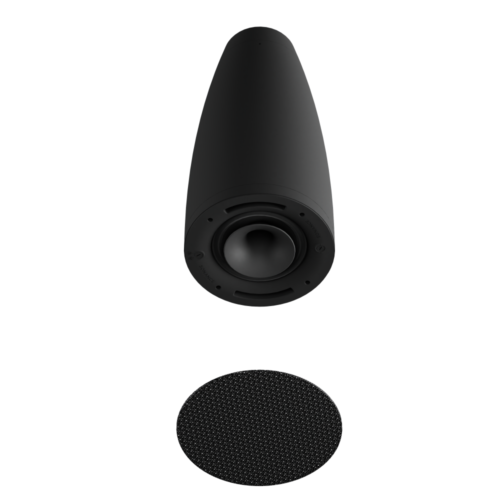PS-P85T BLACK PROFESSIONAL SERIES HIGH OUTPUT VARIABLE DISPERSION PENDANT LOUDSPEAKER (1 EACH)