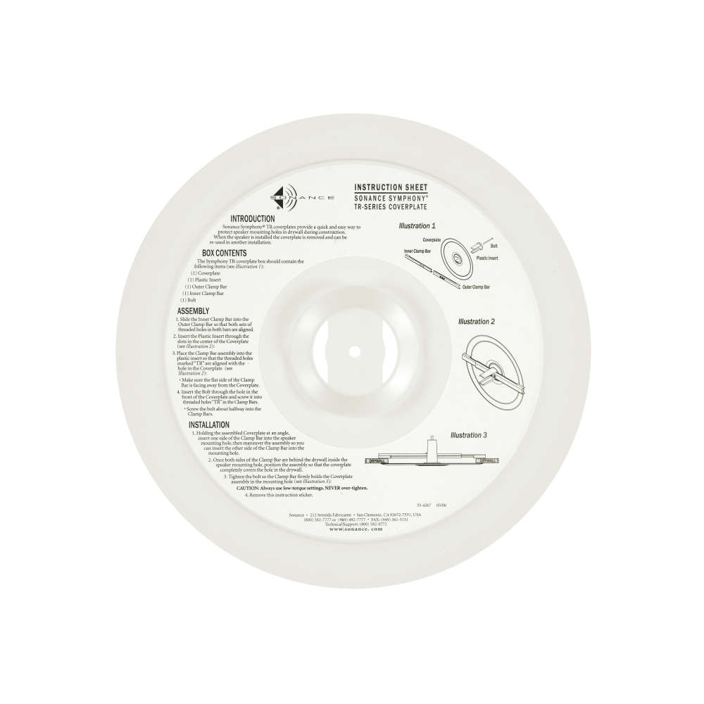 MEDIUM ROUND COVERPLATE (1 PAIR)