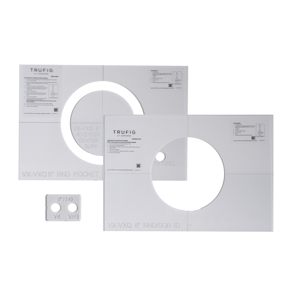TRUFIG ROUTER TEMPLATE FOR VX-VXQ 6" ROUND