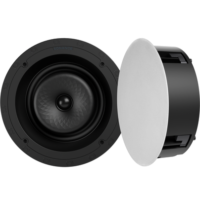 VX80R 8" ROUND IN-CEILING SPEAKER W/ WHITE MICRO TRIM GRILLE (1 PAIR)