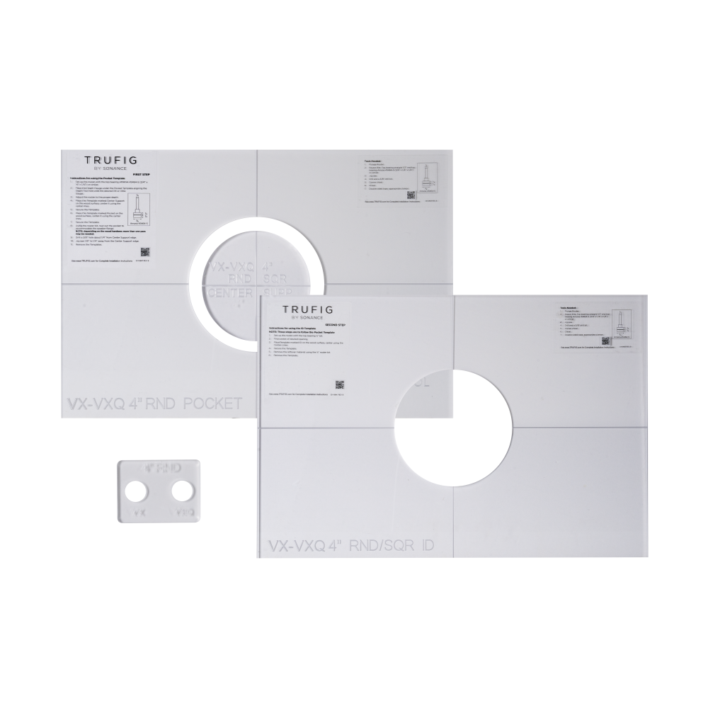 TRUFIG ROUTER TEMPLATE FOR VX-VXQ 4" ROUND