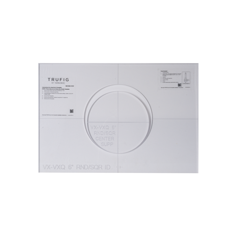 TRUFIG ROUTER TEMPLATE FOR VX-VXQ 6" ROUND