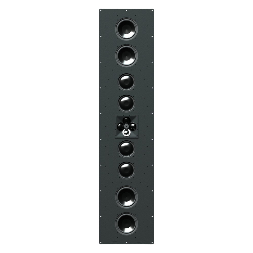 BE812 MKII | 3-WAY, (4) 8", (4) 6.5", 1" X (4) HF ARRAY,  LCR IN-WALL SPEAKER (GRILLE SOLD SEPARATELY)