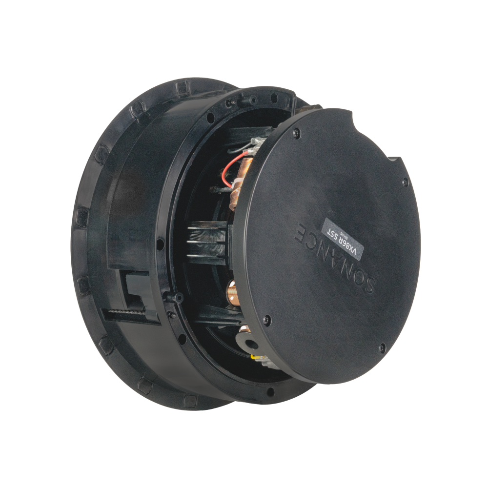 VX86R SST 8" ROUND SINGLE STEREO SPEAKER W/ WHITE MICRO TRIM GRILLE (1 EACH)