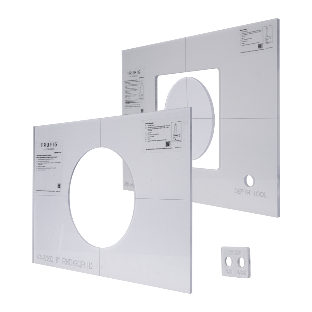 TRUFIG ROUTER TEMPLATE FOR VX-VXQ 6" SQUARE