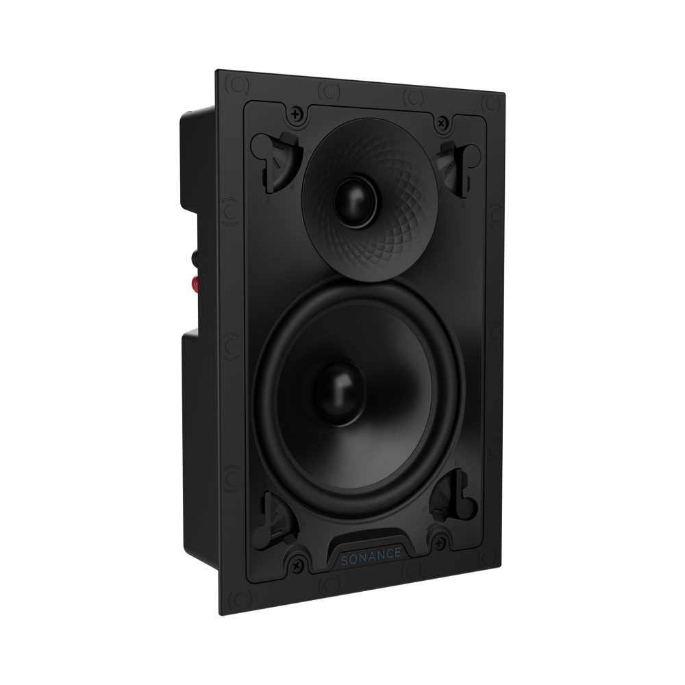 VX62 6" RECTANGLE IN-WALL SPEAKER W/ WHITE MICRO TRIM GRILLE (1 PAIR)