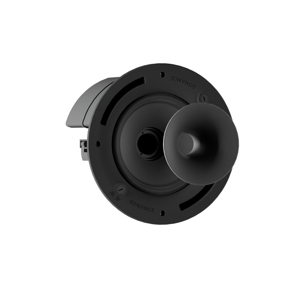 PS-C85RTBF PROFESSIONAL SERIES HIGH OUTPUT VARIABLE DISPERSION IN-CEILING LOUDSPEAKER BAFFLE WITH TRIMLESS WHITE ROUND GRILLE, REQUIRES COMPATIBLE BACK BOX (1 EACH)