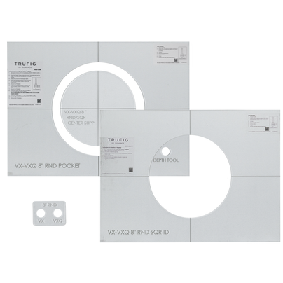 TRUFIG ROUTER TEMPLATE FOR VX-VXQ 8" ROUND