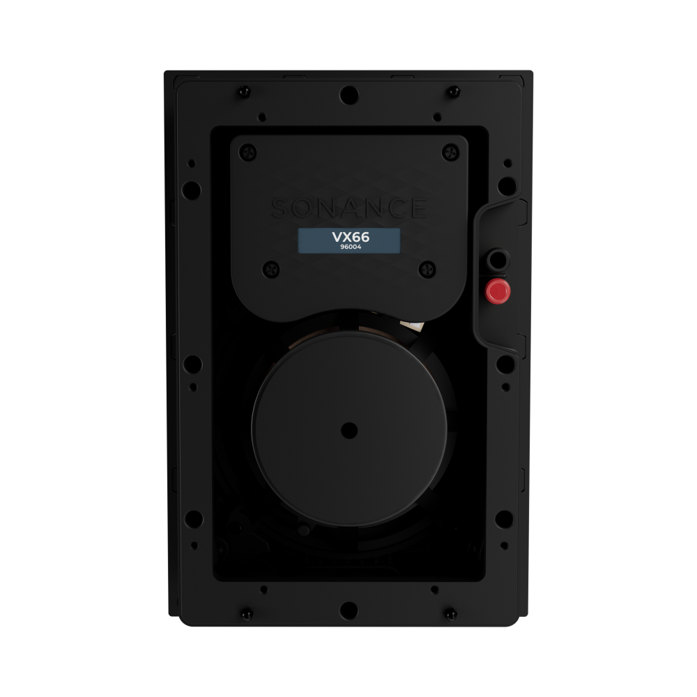 VX66 6" RECTANGLE IN-WALL SPEAKER W/ WHITE MICRO TRIM GRILLE (1 PAIR)