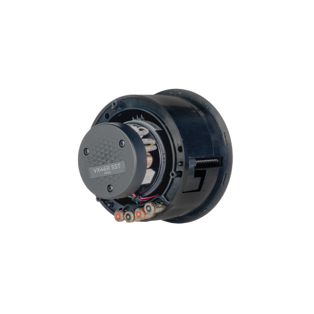 VX46R SST 4" ROUND SINGLE STEREO SPEAKER W/ WHITE MICRO TRIM GRILLE (1 EACH)