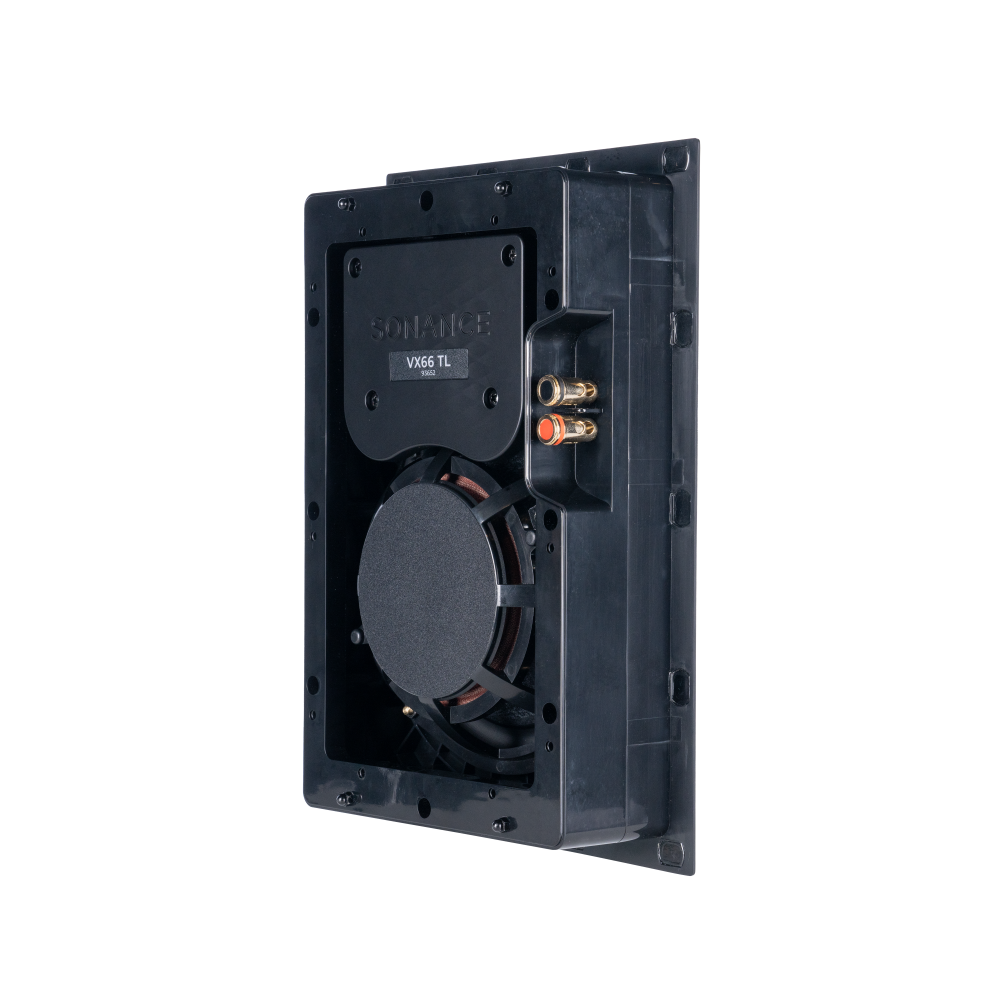 VX66 TL 6" RECTANGLE IN-WALL THIN-LINE SPEAKER W/ WHITE MICRO TRIM GRILLE (1 PAIR)