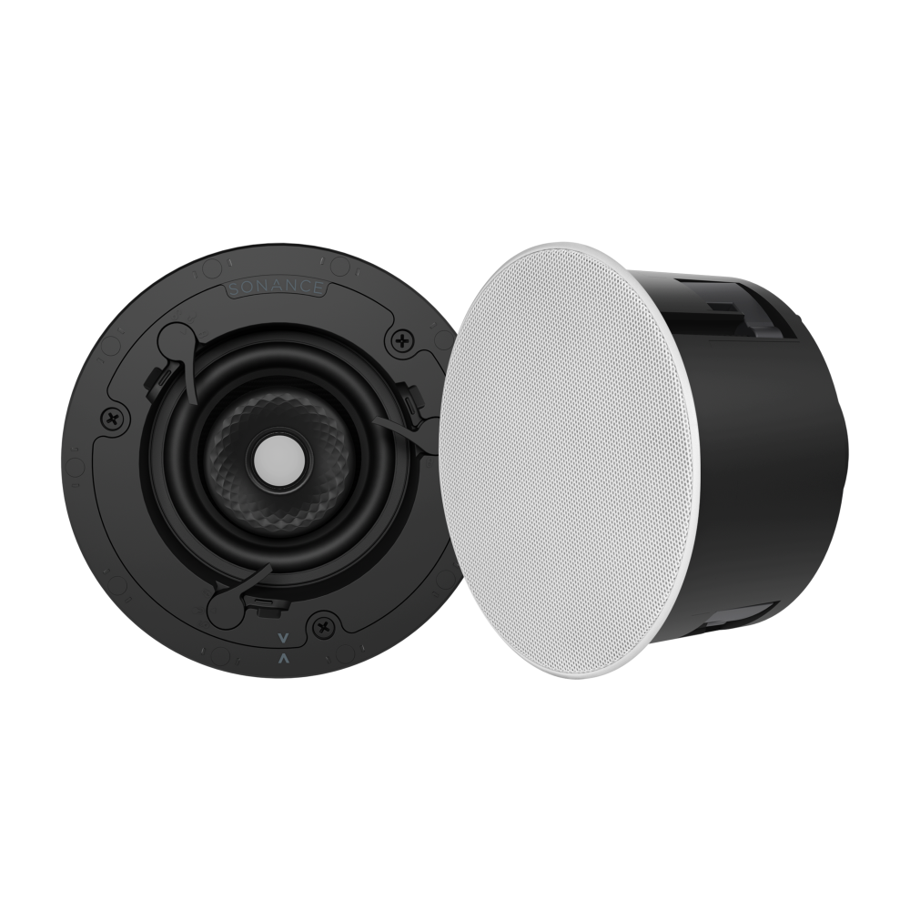 VX46R 4" ROUND IN-CEILING SPEAKER W/ WHITE MICRO TRIM GRILLE (1 PAIR)