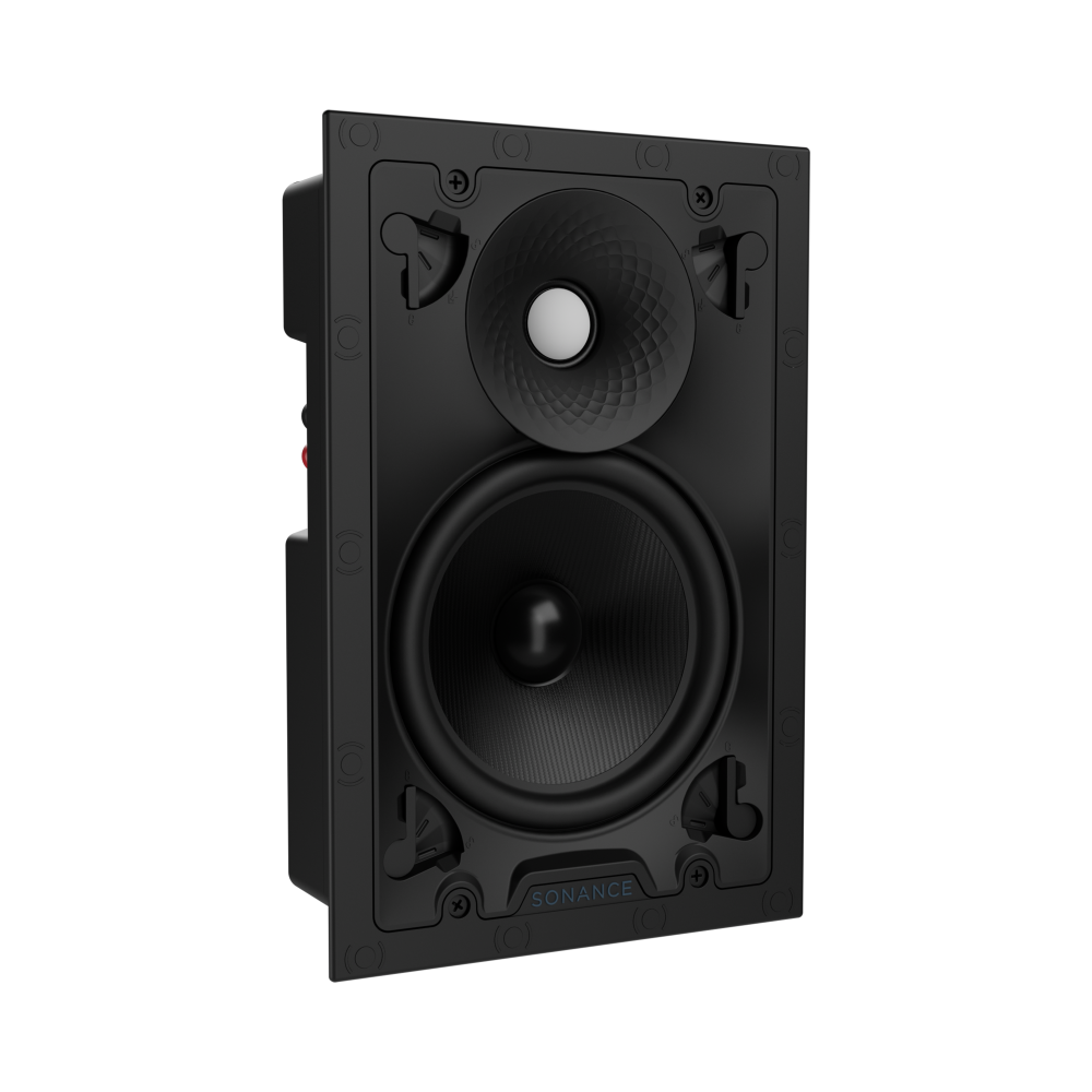 VX66 6" RECTANGLE IN-WALL SPEAKER W/ WHITE MICRO TRIM GRILLE (1 PAIR)