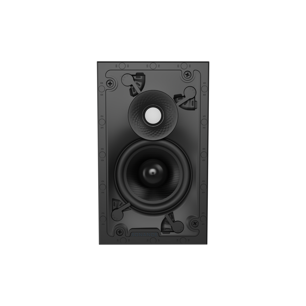 VX46 4" RECTANGLE IN-WALL SPEAKER W/ WHITE MICRO TRIM GRILLE (1 PAIR)