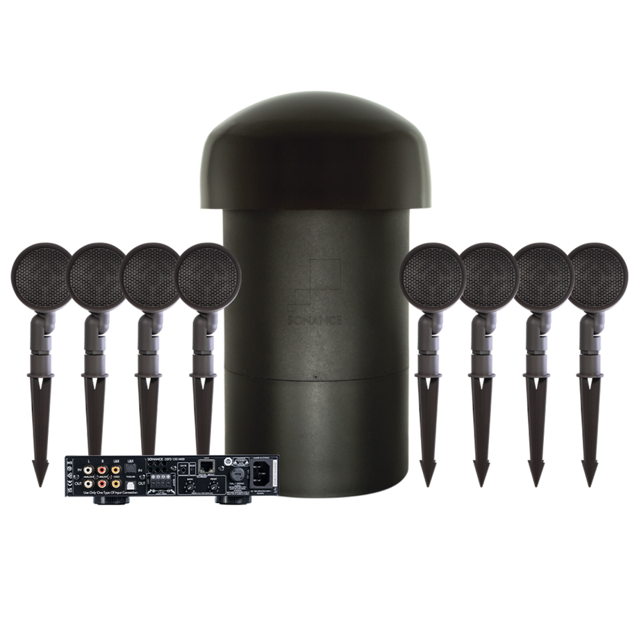 GARDEN SERIES SGS 8.1 OUTDOOR SYSTEM W/ DSP 2-150 MKIII AMP (8 - SATS, 1 - SUB, 1 - 2-150 AMP)