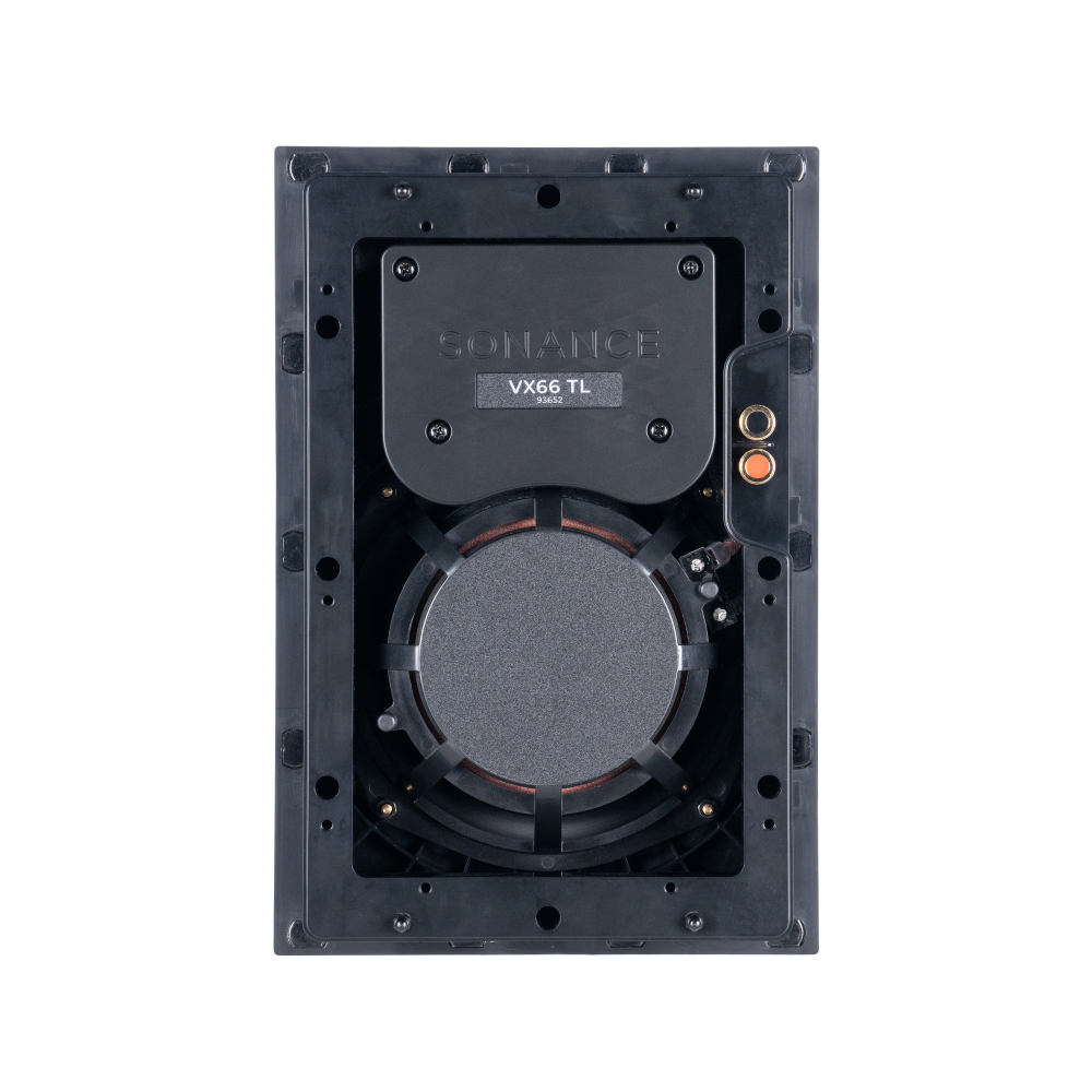 VX66 TL 6" RECTANGLE IN-WALL THIN-LINE SPEAKER W/ WHITE MICRO TRIM GRILLE (1 PAIR)