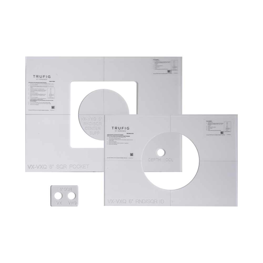 TRUFIG ROUTER TEMPLATE FOR VX-VXQ 6" SQUARE
