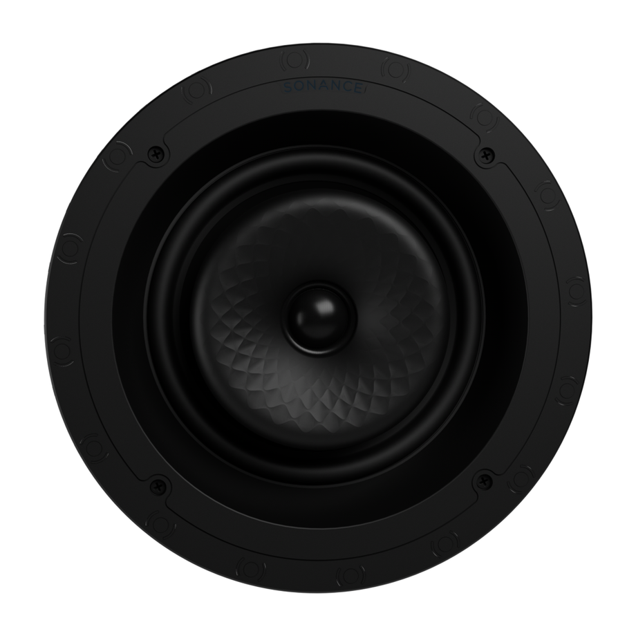 VX80R 8" ROUND IN-CEILING SPEAKER W/ WHITE MICRO TRIM GRILLE (1 PAIR)