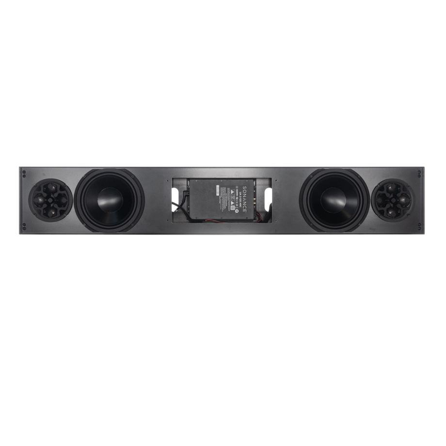 SPL8QT-LR-PWR KIT | 8" LR POWERED HIGH-OUTPUT SOUNDBAR W/ UA 2-125 ARC AMP (CUSTOM WIDTH)