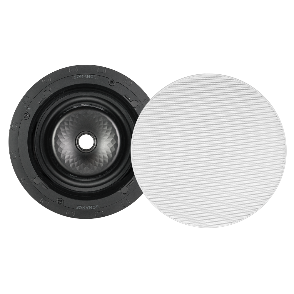 VX86R SST 8" ROUND SINGLE STEREO SPEAKER W/ WHITE MICRO TRIM GRILLE (1 EACH)