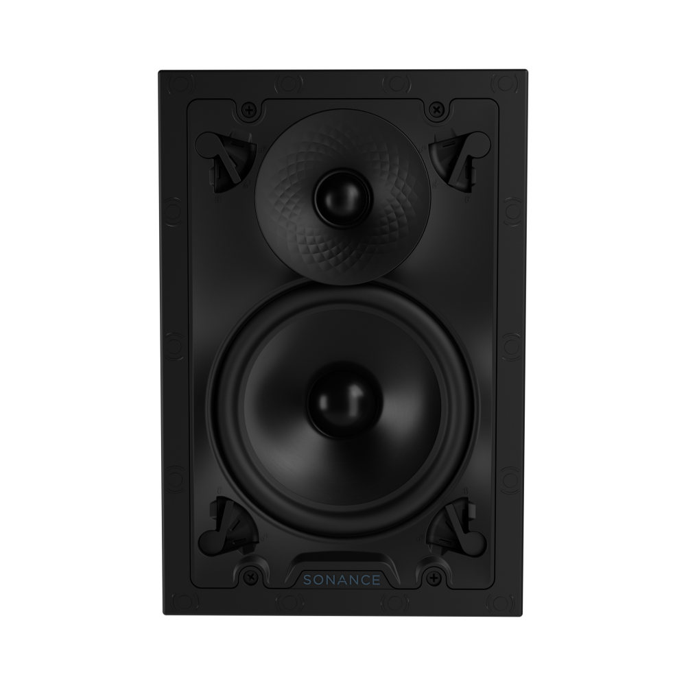 VX62 6" RECTANGLE IN-WALL SPEAKER W/ WHITE MICRO TRIM GRILLE (1 PAIR)