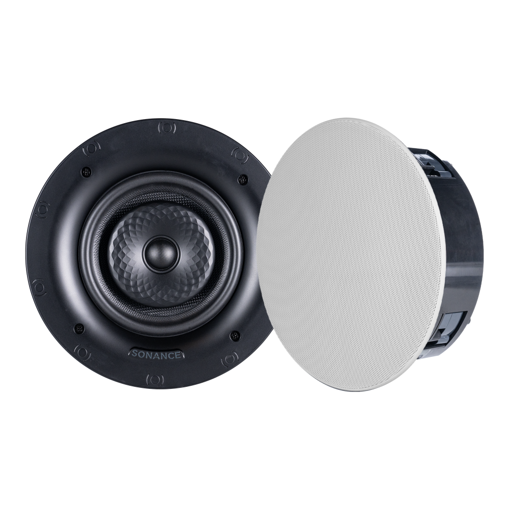 VX62R TL 6" ROUND IN-CEILING THIN-LINE SPEAKER W/ WHITE MICRO TRIM GRILLE (1 PAIR)