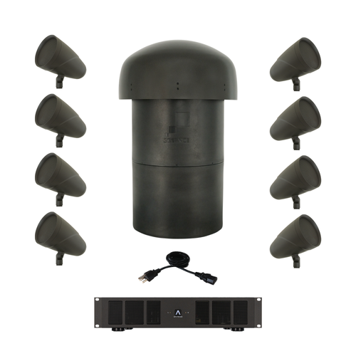 LS6T SAT/LS15T SUB - 8.1 LANDSCAPE SYSTEM W/ SONAMP DSP 2-750 MKIII (KIT)