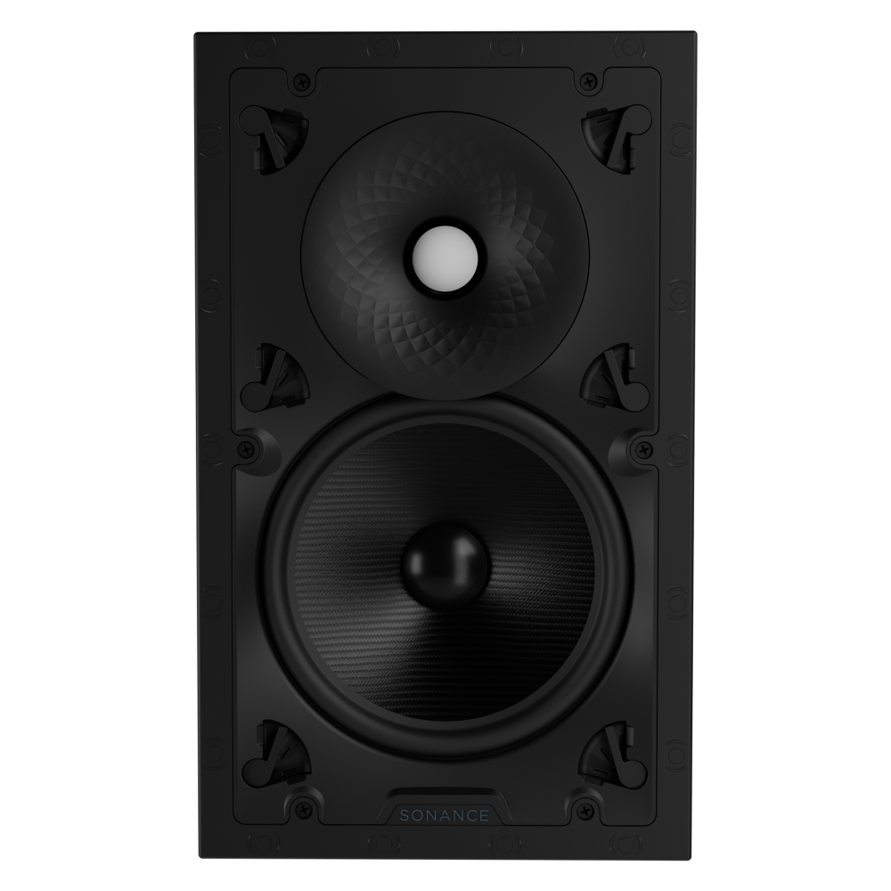 VX86 8" RECTANGLE IN-WALL SPEAKER W/ WHITE MICRO TRIM GRILLE (1 PAIR)
