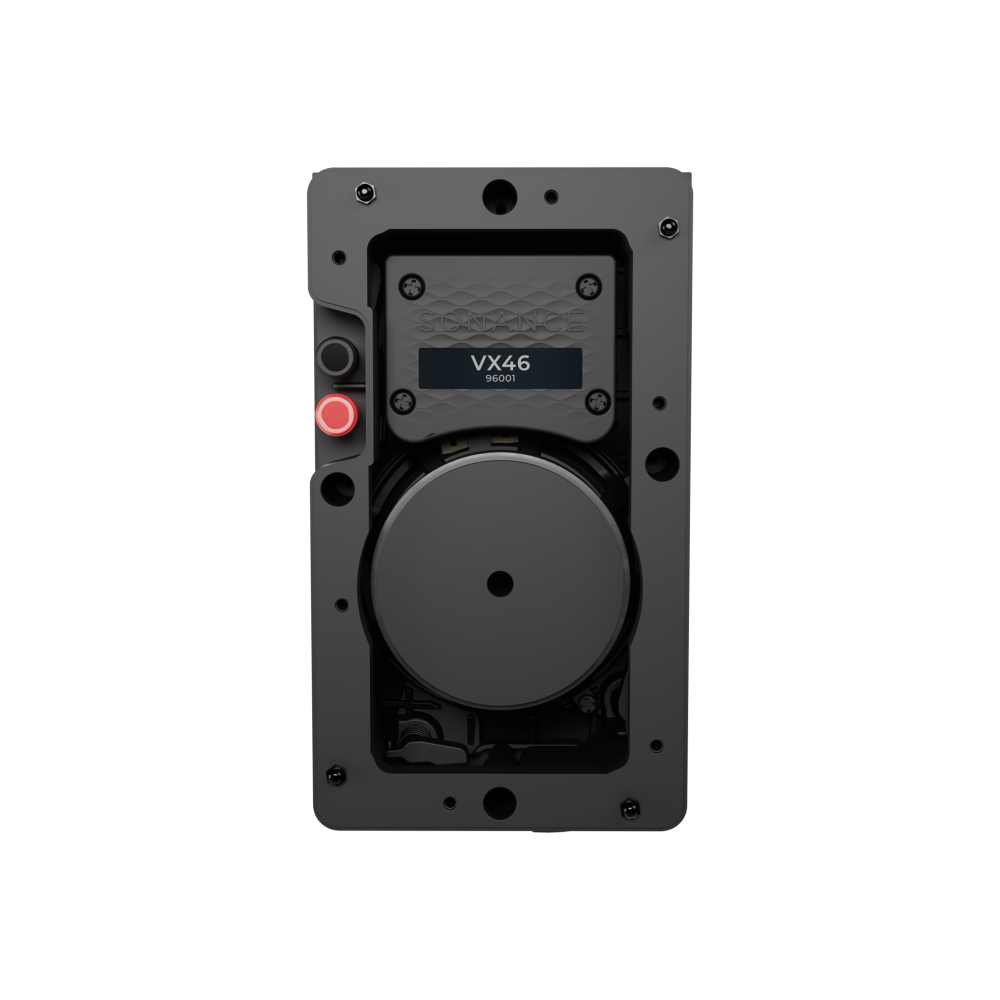 VX46 4" RECTANGLE IN-WALL SPEAKER W/ WHITE MICRO TRIM GRILLE (1 PAIR)