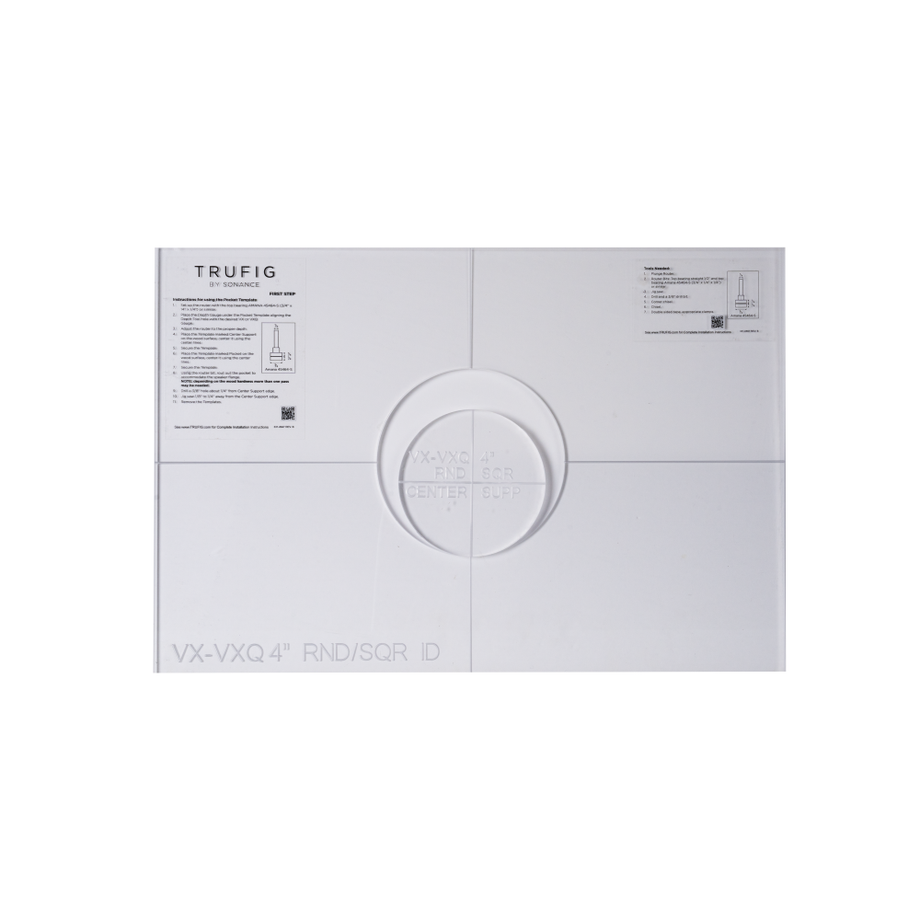 TRUFIG ROUTER TEMPLATE FOR VX-VXQ 4" ROUND