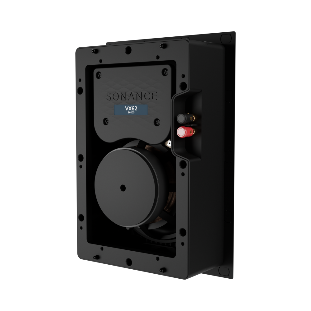 VX62 6" RECTANGLE IN-WALL SPEAKER W/ WHITE MICRO TRIM GRILLE (1 PAIR)