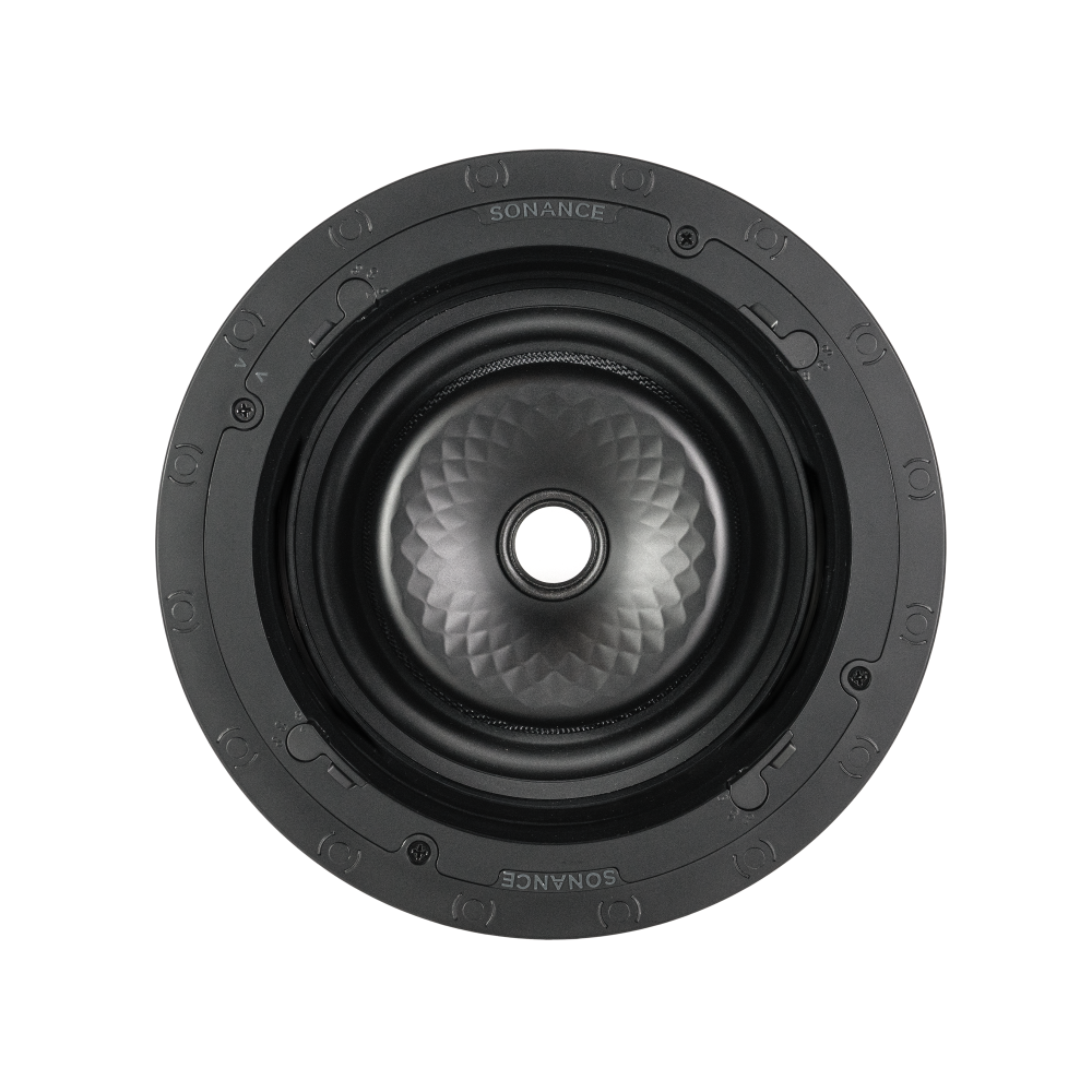 VX86R SST 8" ROUND SINGLE STEREO SPEAKER W/ WHITE MICRO TRIM GRILLE (1 EACH)