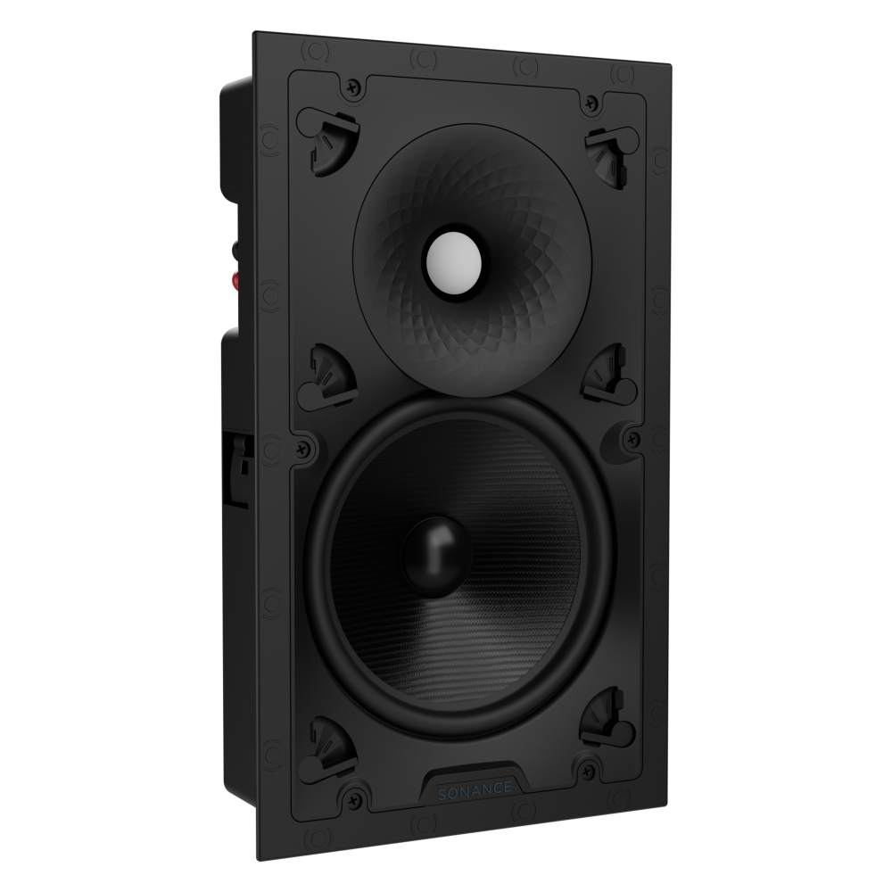 VX86 8" RECTANGLE IN-WALL SPEAKER W/ WHITE MICRO TRIM GRILLE (1 PAIR)