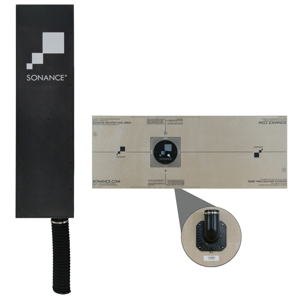 THINLINE 1/2" ROUND GYPSUM MOUNTING PLATFORM W/ BPS6 THINLINE SUB KIT