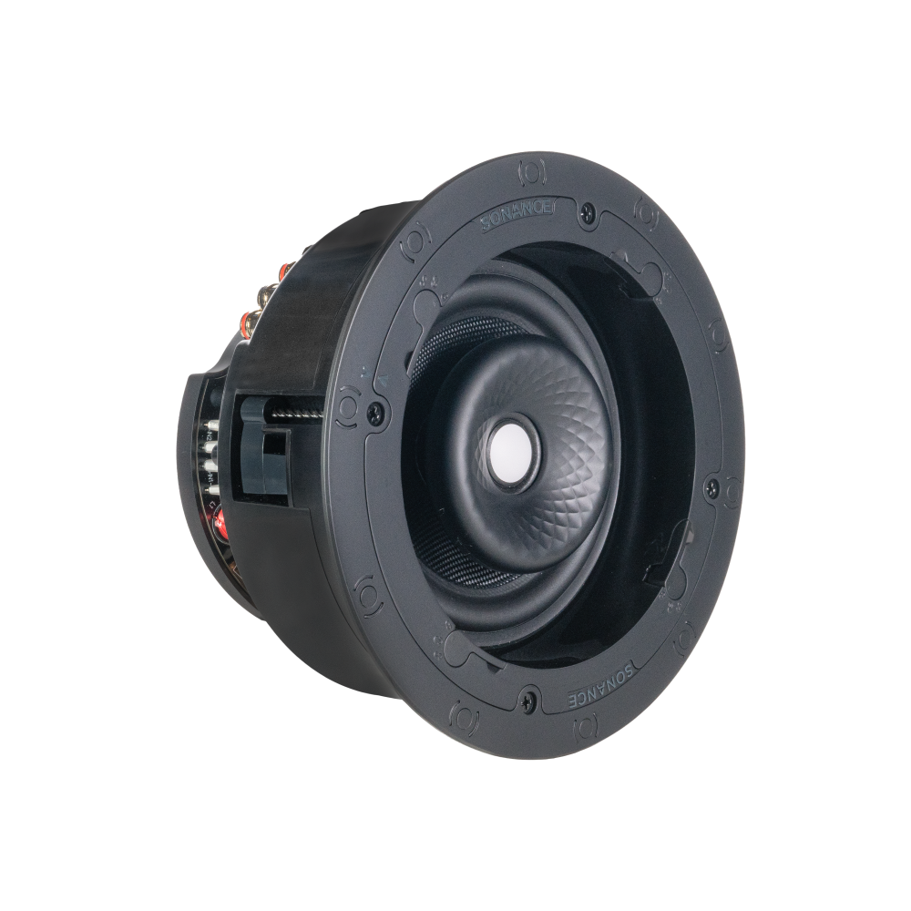 VX66R SST 6" ROUND SINGLE STEREO SPEAKER W/ WHITE MICRO TRIM GRILLE (1 EACH)