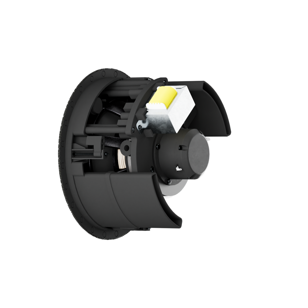 PS-C85RTBF PROFESSIONAL SERIES HIGH OUTPUT VARIABLE DISPERSION IN-CEILING LOUDSPEAKER BAFFLE WITH TRIMLESS WHITE ROUND GRILLE, REQUIRES COMPATIBLE BACK BOX (1 EACH)